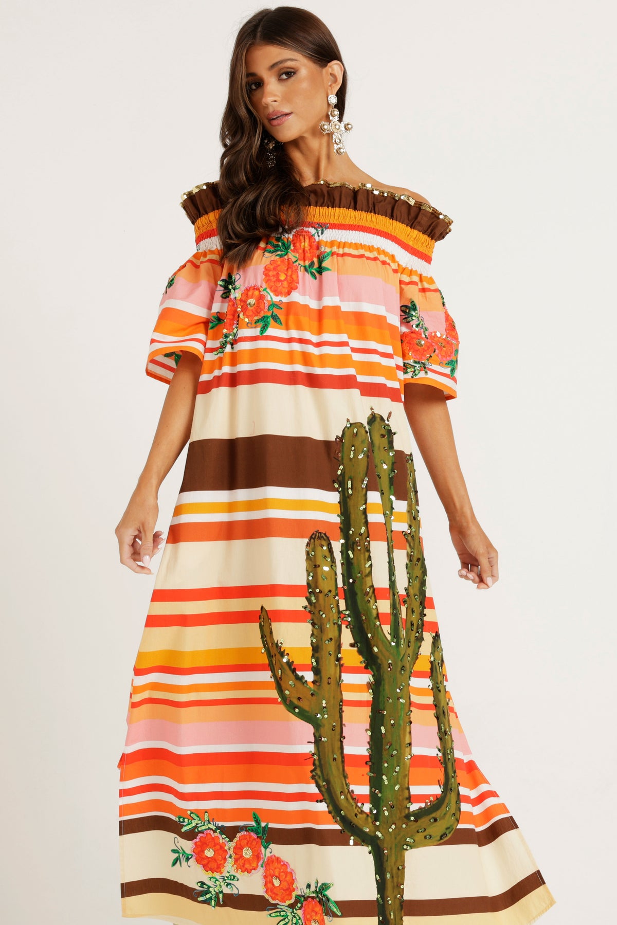 The Desierto Off Shoulder Dress