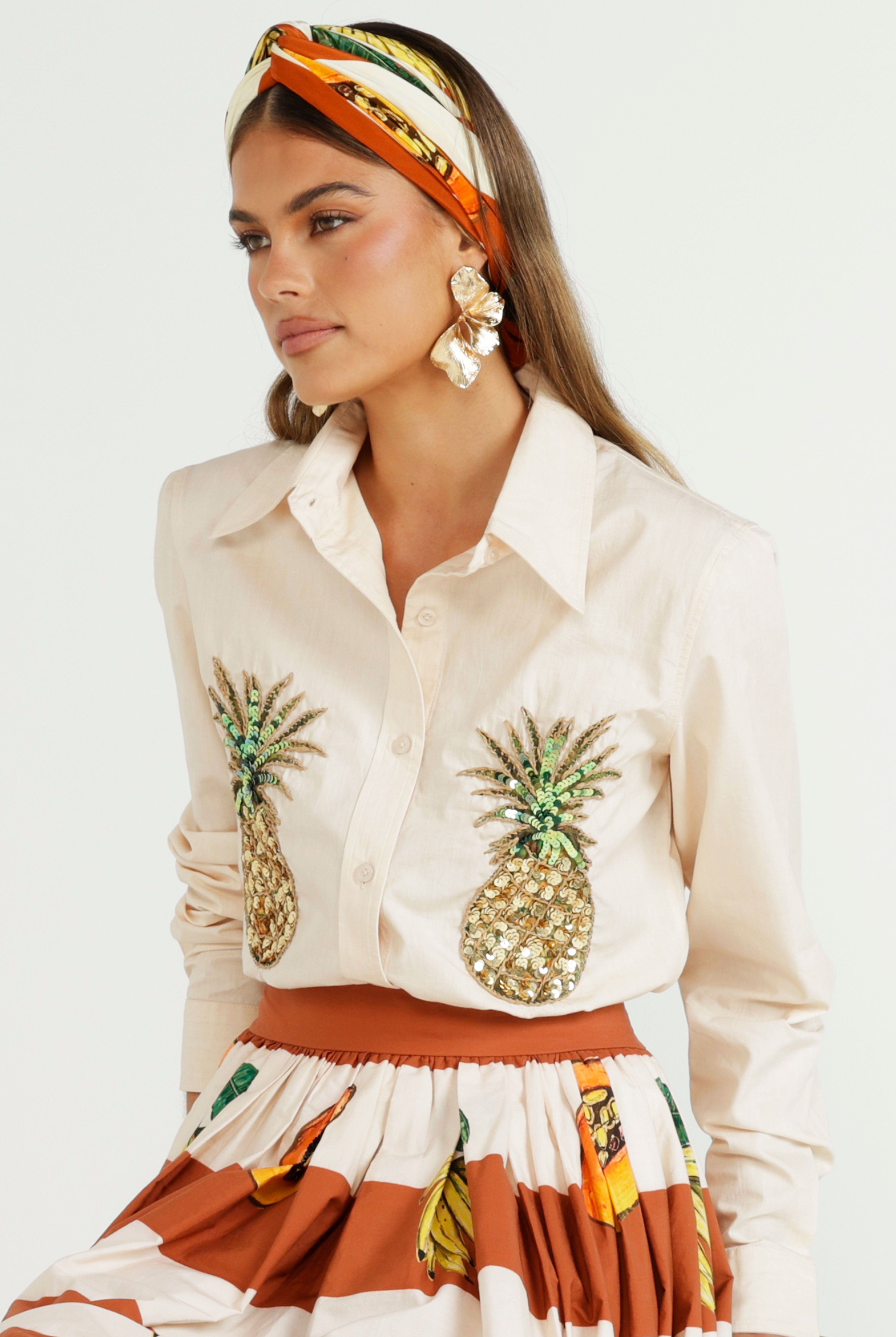 The Papaya Riviera Scarf