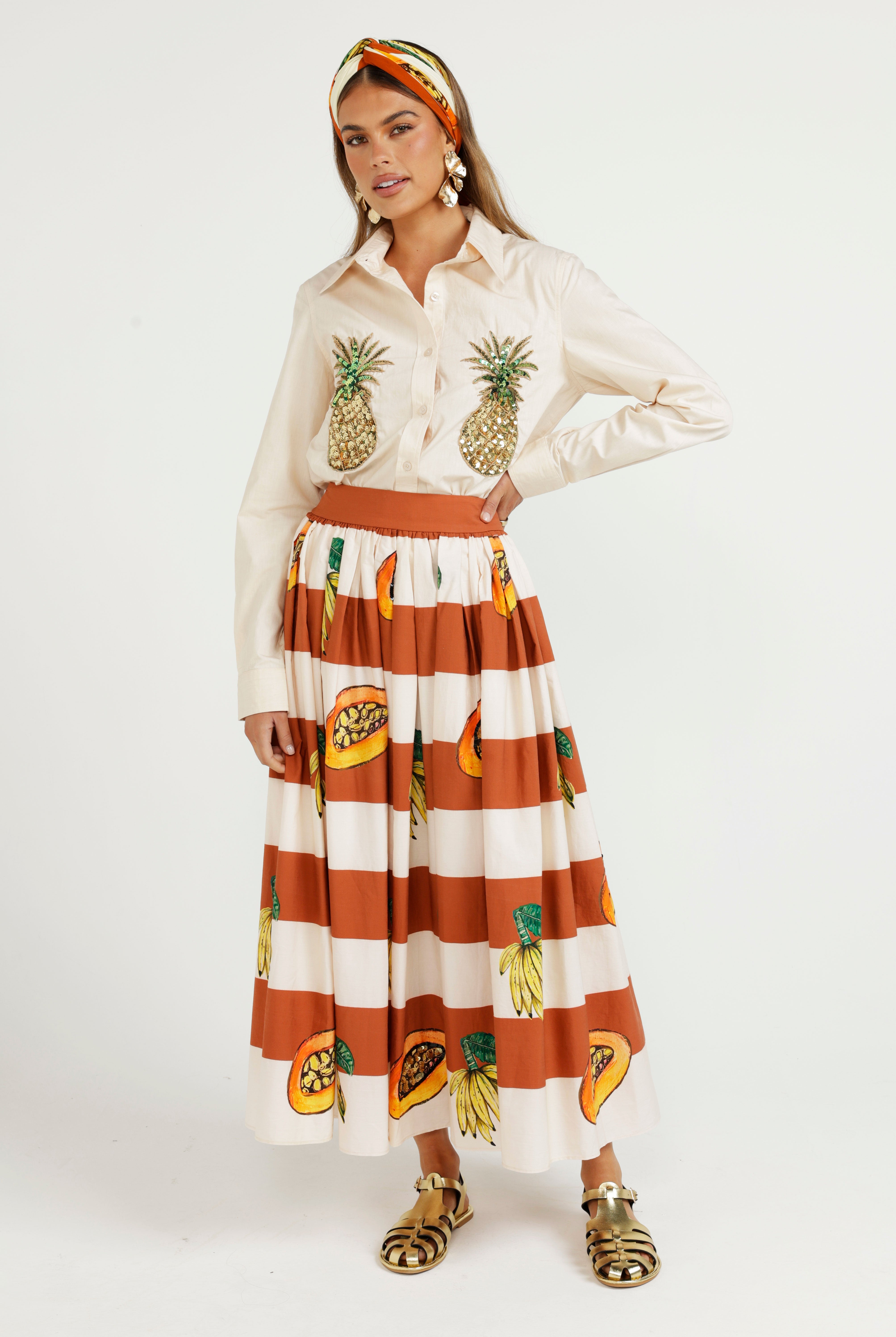 The Papaya Riviera Skirt