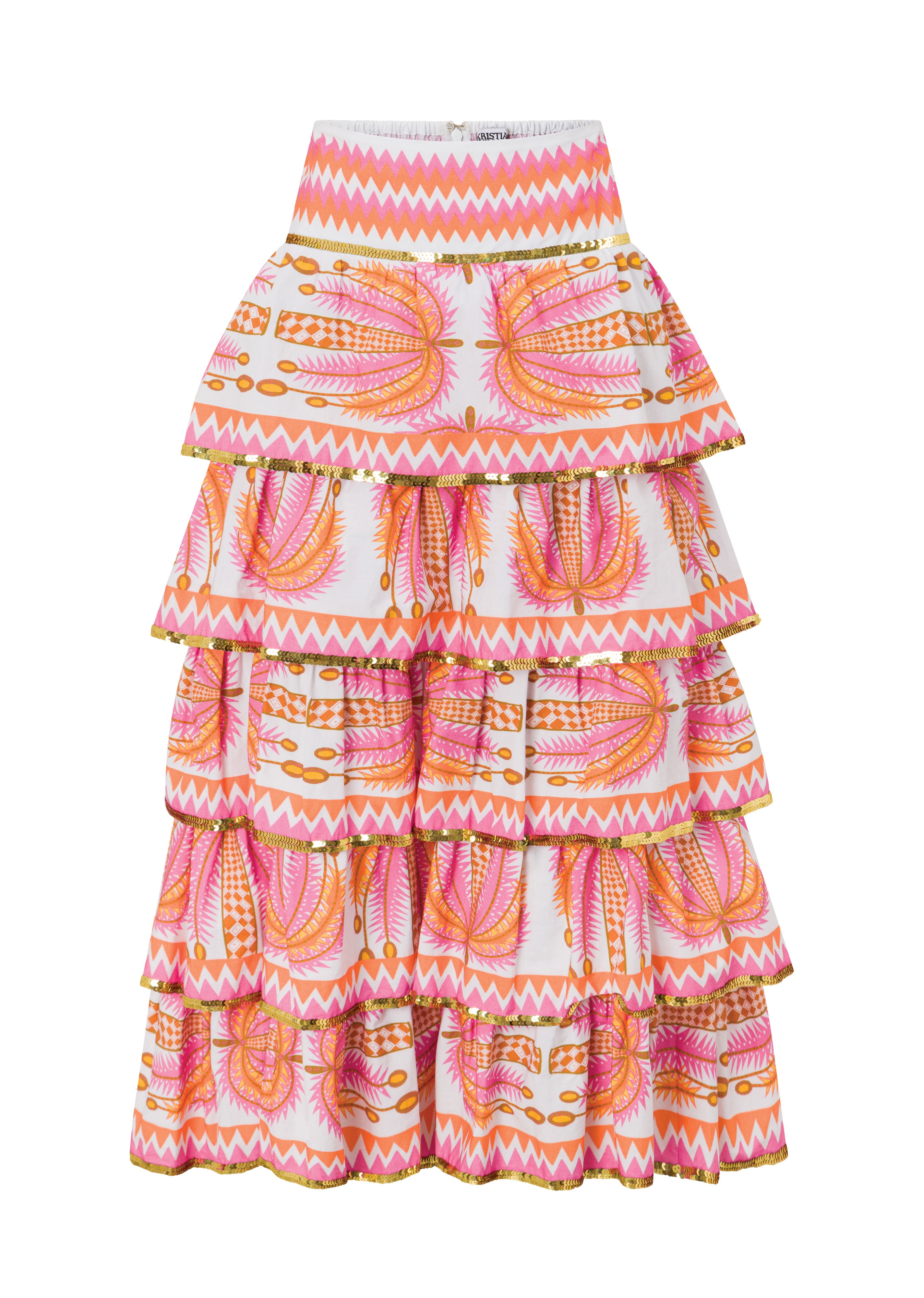 The Palm Ruffle Skirt