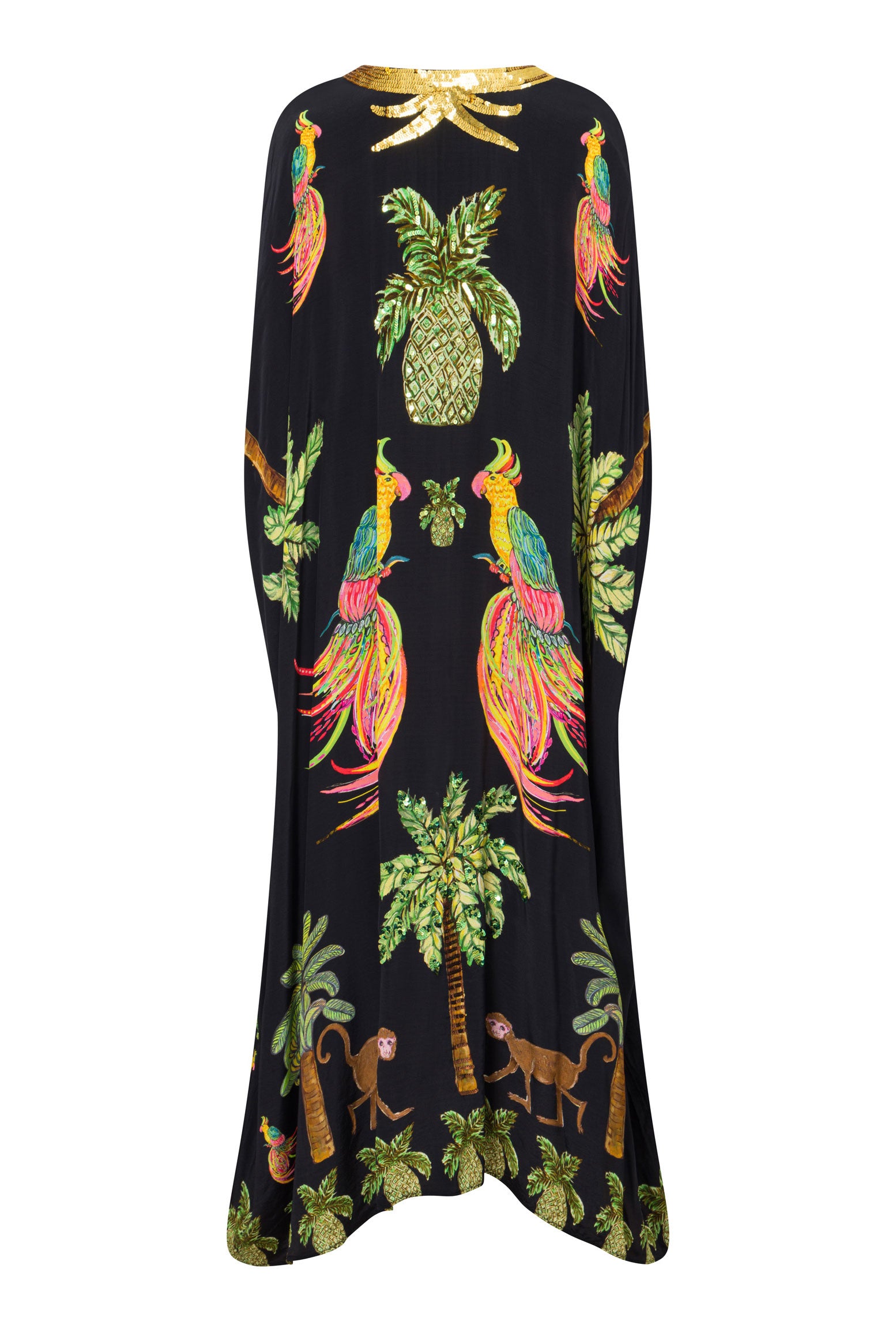 The Mairette Capelet Kaftan (Black)