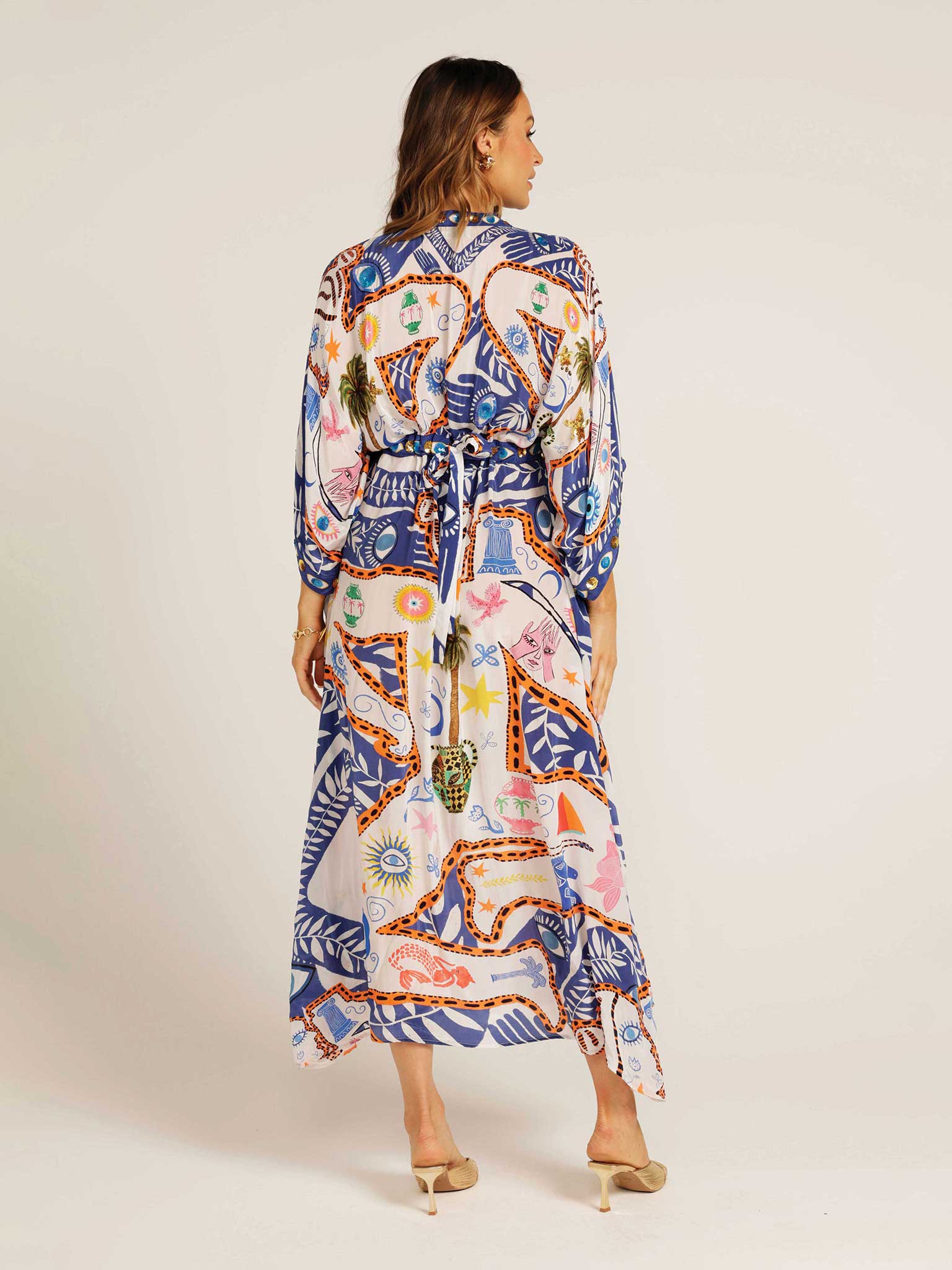 The Anastasia V-Neck Kaftan Dress